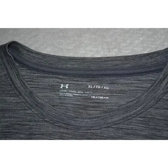 25326 Under Armour Gym Shirt Size XL Womens Gray Polyester Performance - Picture 7 of 7